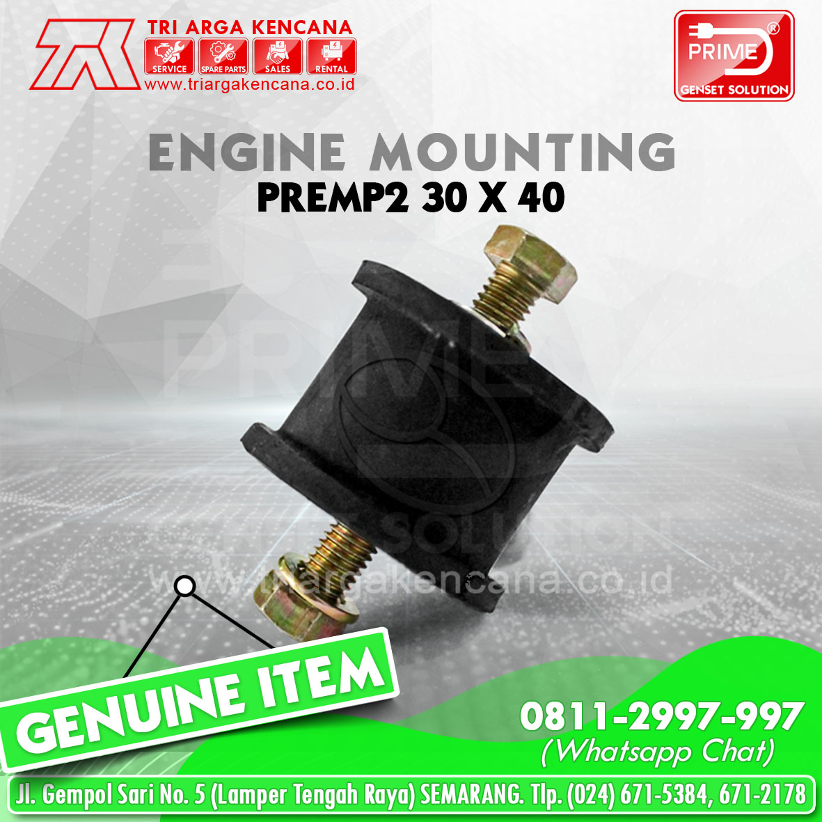 Engine Mounting PREMP 2, 30 X 40 mm TRI ARGA KENCANA