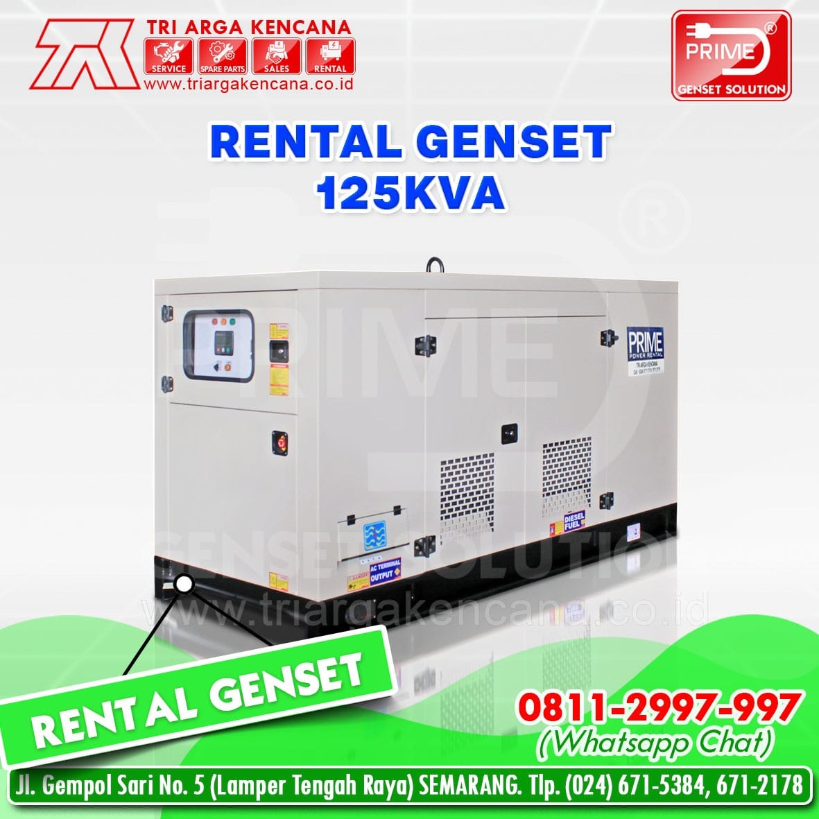 sewa genset 125 kva
