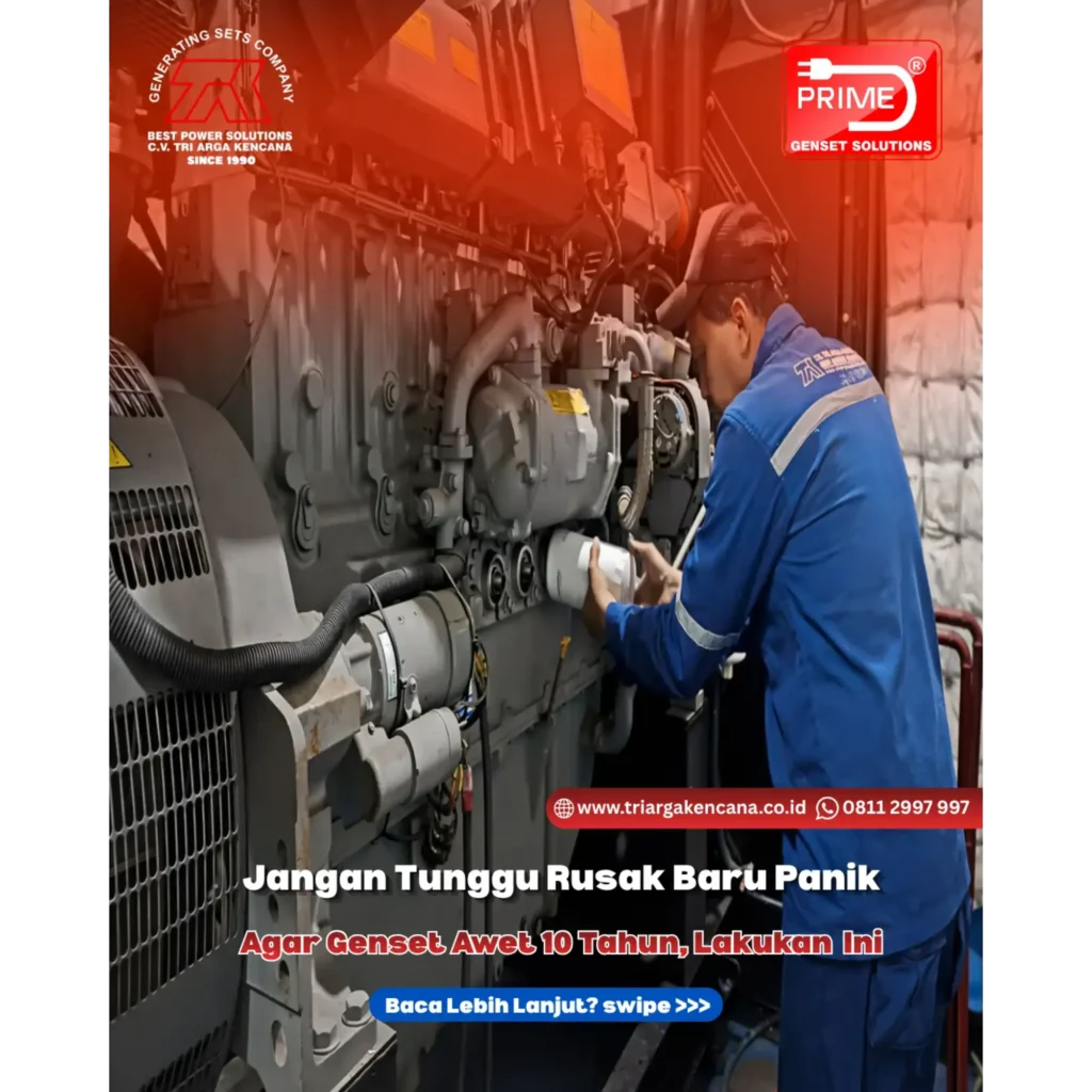 Perawatan Genset Berkala: Cara Menjaga Genset Tetap Andal dan Awet Hingga 10 Tahun
