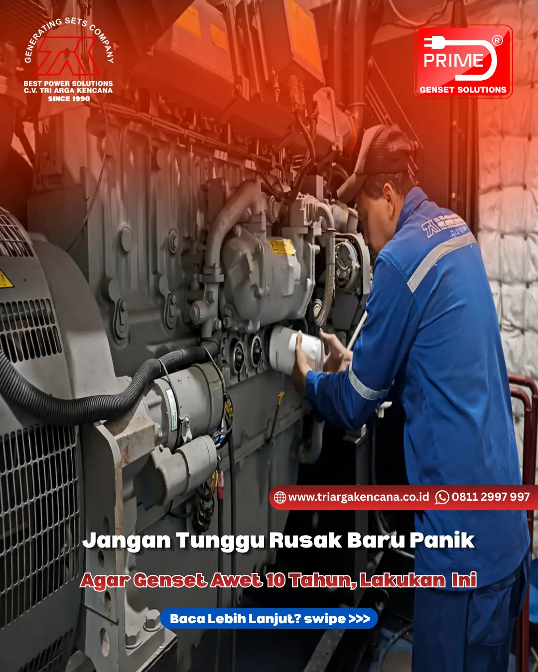 perawatan genset berkala