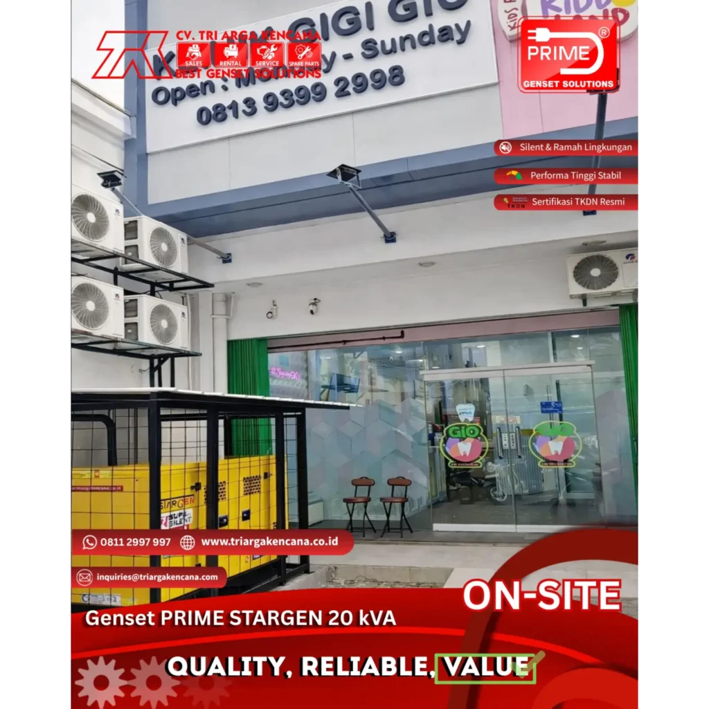 Genset Diesel PRIME FAW Berkualitas untuk Industri, Proyek & Backup Listrik