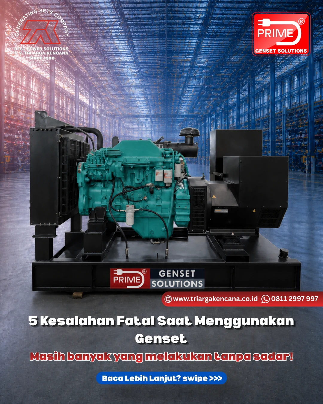 Kesalahan Menggunakan Genset