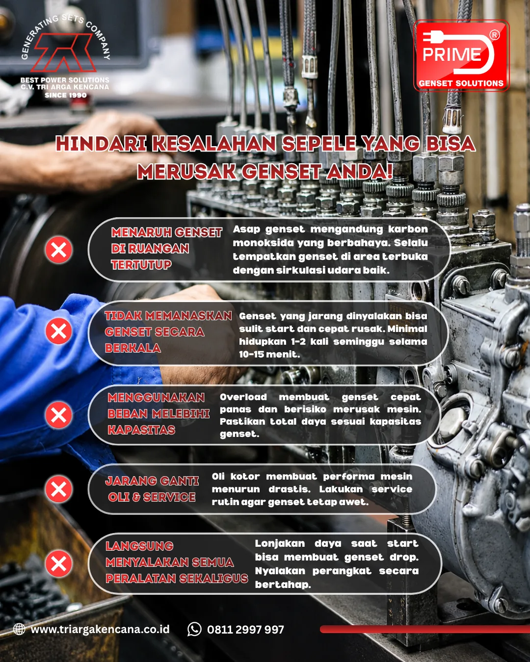 Cara Menggunakan Genset yang Benar