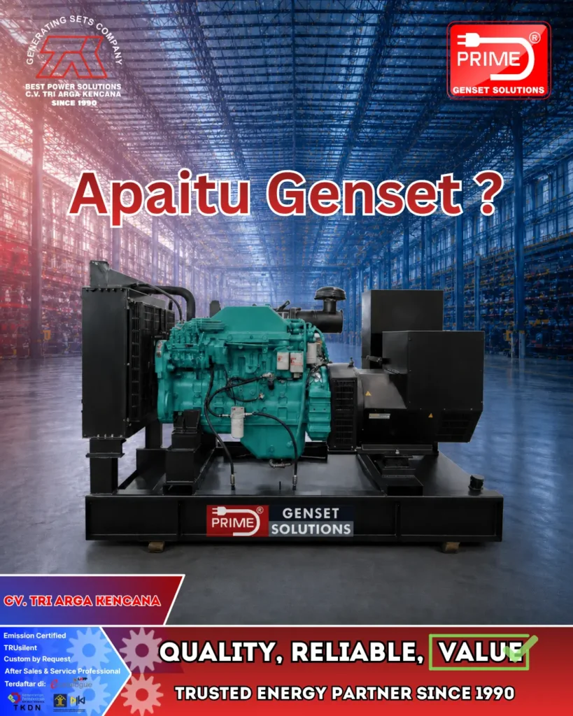 Apa Itu Genset? Pengertian, Fungsi & Cara Kerja Lengkap