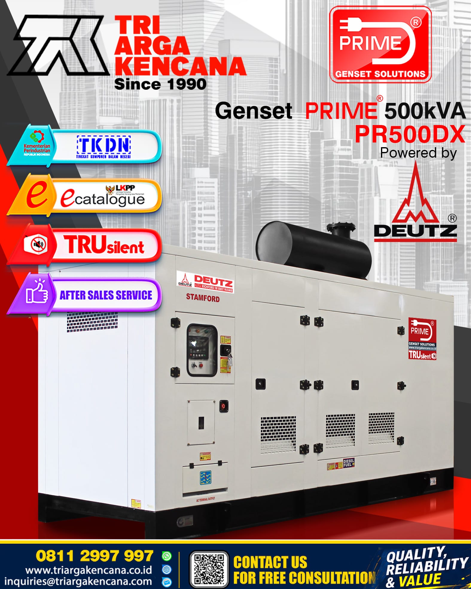 500 kVA - PR500D - BF8M1015CP